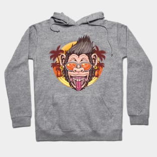 Cool Monkey - Summer Monkey - Hip Monkey Hoodie